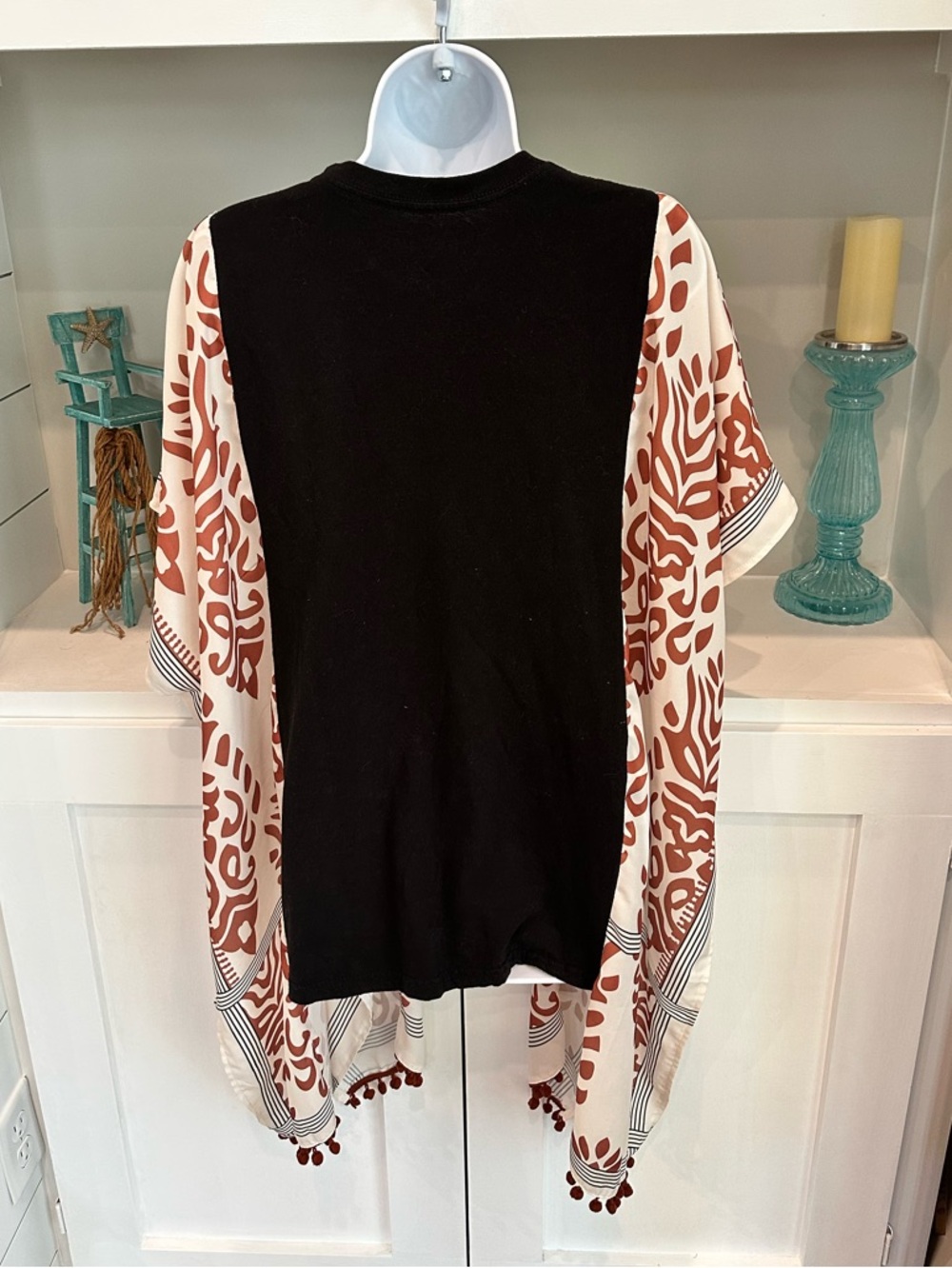 Queen Custom Rock Festival Graphic Tee Boho Kimono Tassels - Picture 3 of 8